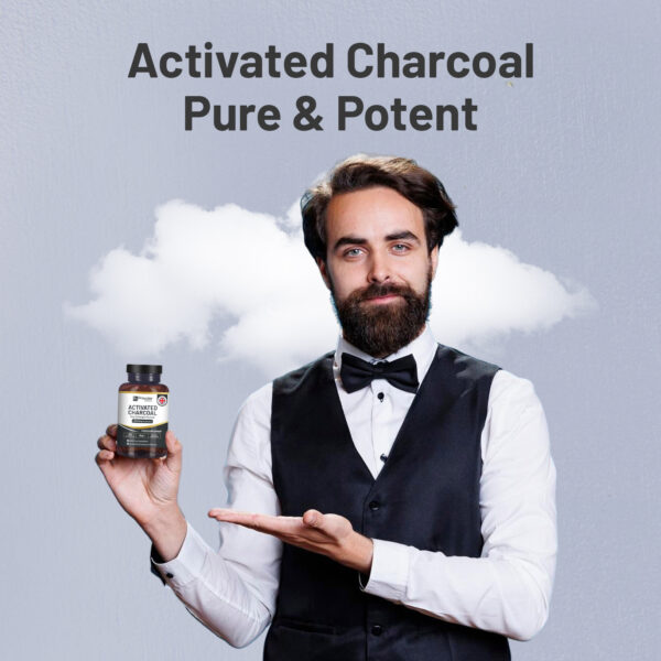 Activated Charcoal Capsules - 200 High Strength Vegan Capsules- 2000mg per serving I Made in the UK by Prowise Healthcare - Image 4
