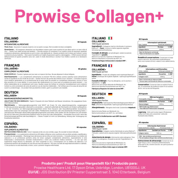 Marine Collagen+ 1200mg - 60 Capsules | UK Manufactured - Image 3