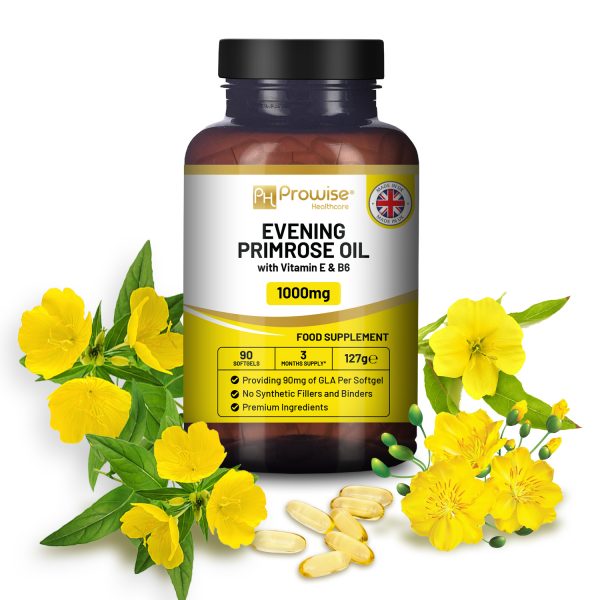 Evening Primrose Oil 1000mg | 90 Softgel Capsules | Pure Cold Pressed I 90mg GLA per Capsule I Women's Health I Premium Quality - Image 5