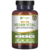 Vegan Vital Multivitamins and Minerals | 120 Vegan Multivitamin Capsule | Calcium, Vitamin B12, Vitamin B2, Vitamin D3, Selenium, Iodine, Zinc & Iron
