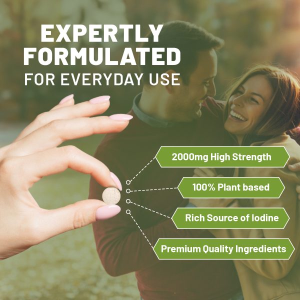 Sea Kelp 2000mg 200 Vegan Tablets | Natural Source of Iodine | Premium Ingredients | Proudly made in the UK by Prowise - Image 3