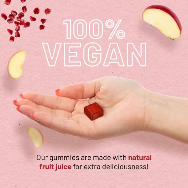 Vegan Apple Cider Vinegar Gummies | Apple Flavour | High Strength 1000mg with Vitamin C, Chromium and Pomegranate | Natural Apple Cider Vinegar | Non-GMO, Gluten-Free & Gelatine-Free by Prowise - Image 6