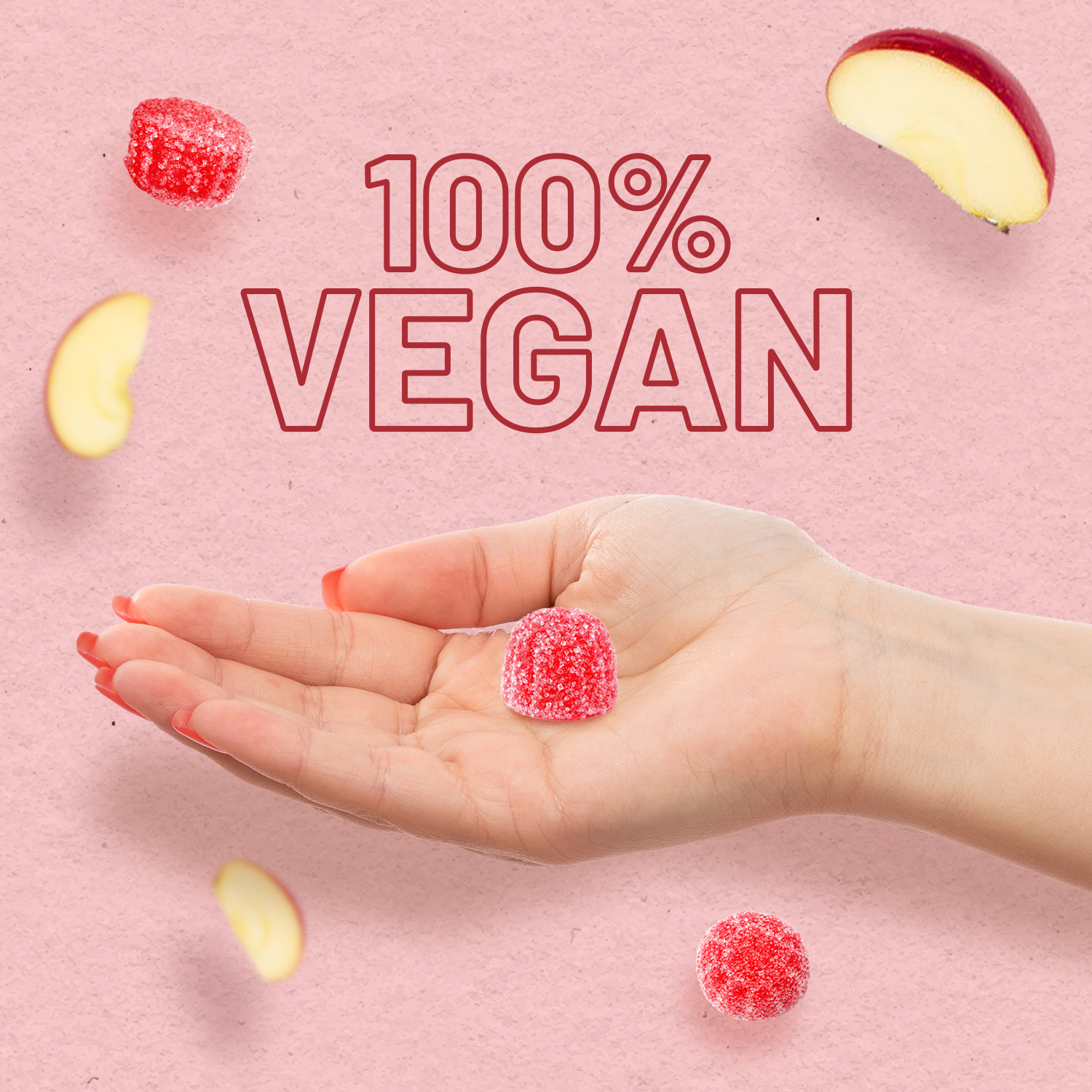 Apple Cider Vinegar Gummies with The Mother 1000mg | Enhanced with Vitamin B12, Vitamin B6, Folic Acid, Chromium, Iodine | 60 Vegan ACV Gummies (not Capsule) | Apple Flavours | Made in UK by Prowise - Image 6