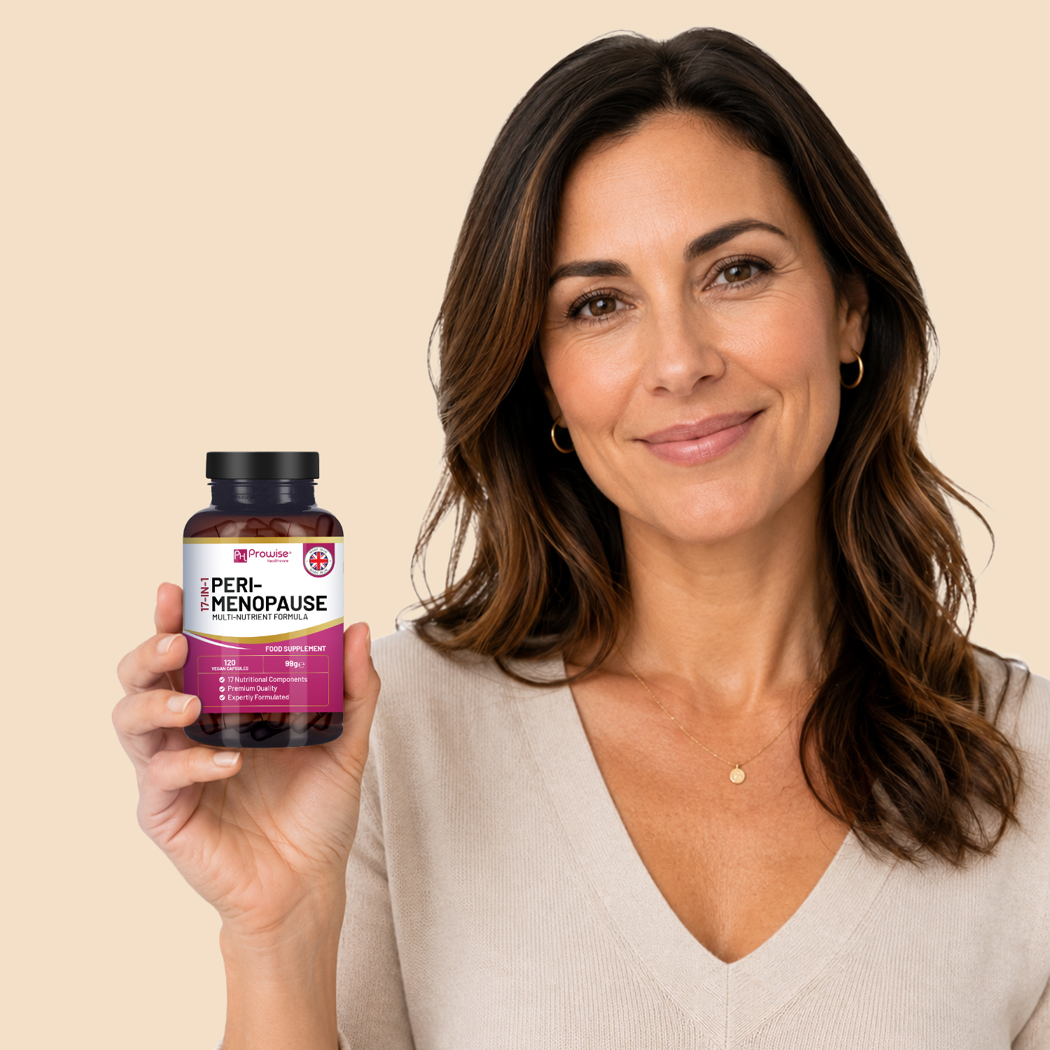 Perimenopause Supplements for Women added Red Clover, Sage Leaf, Lesser Yam, Maca Root, Siberian Ginseng Root and 12 other active ingredients | 120 Vegan Capsules | Made in UK by Prowise - Image 6